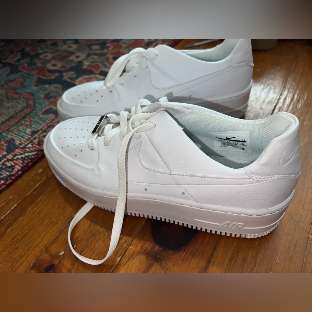 Nike Air Force 1s White Platform Sneakers